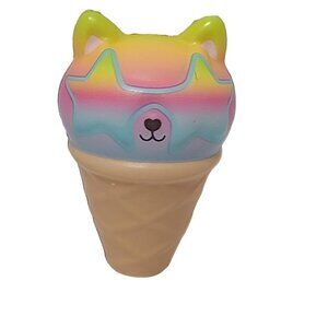 Squish Toy Cat A Cone Ice Cream Squishy Stress Reliever Sensory Rising Foam
